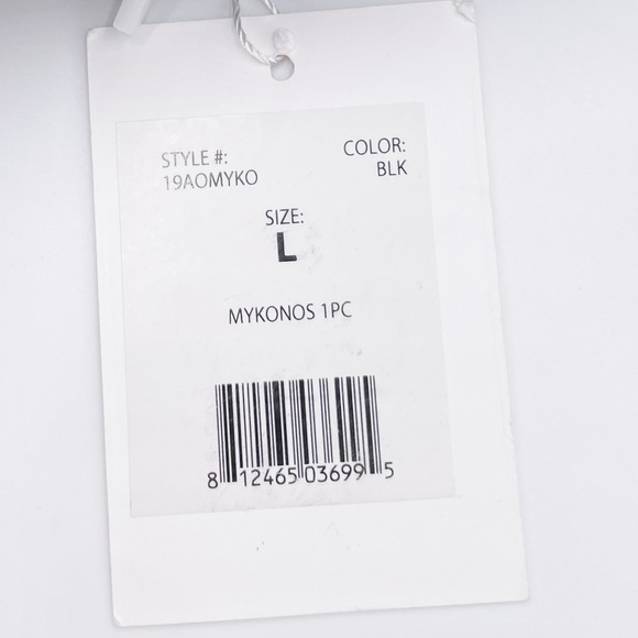 NEW Andie The Mykonos One Piece Swimsuit Flat Back 19AOMYKO Black Size Large - Picture 8 of 10